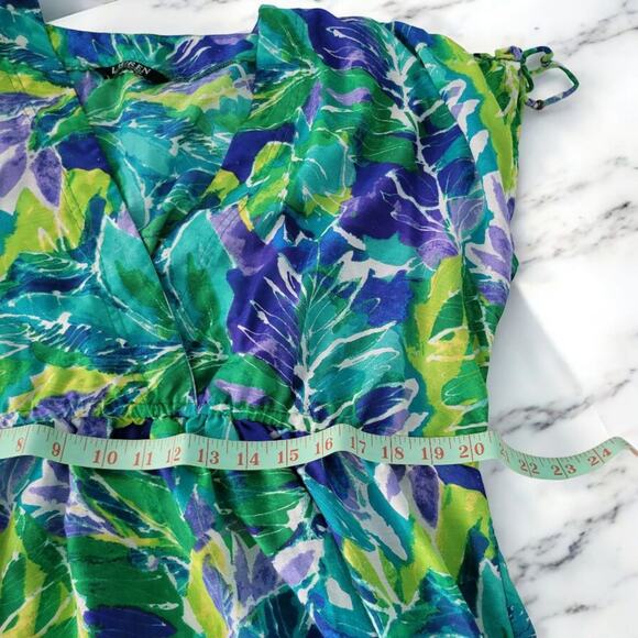 Ralph Lauren Beach Cover up Dress tropical print farrah XL Halftan - Picture 8 of 11